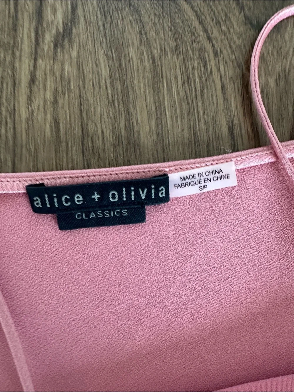 Alice + Olivia Dusty Pink Cropped Cami & Short Set - Picture 3 of 3
